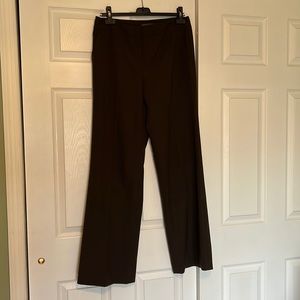 Lafayette 148 Espresso Pants with Wide Bottoms